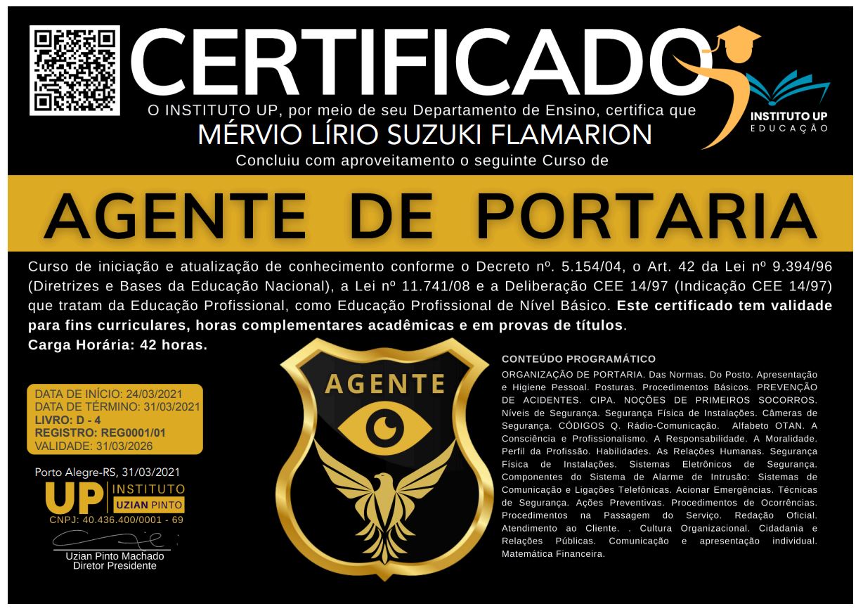 AGENTE DE PORTARIA