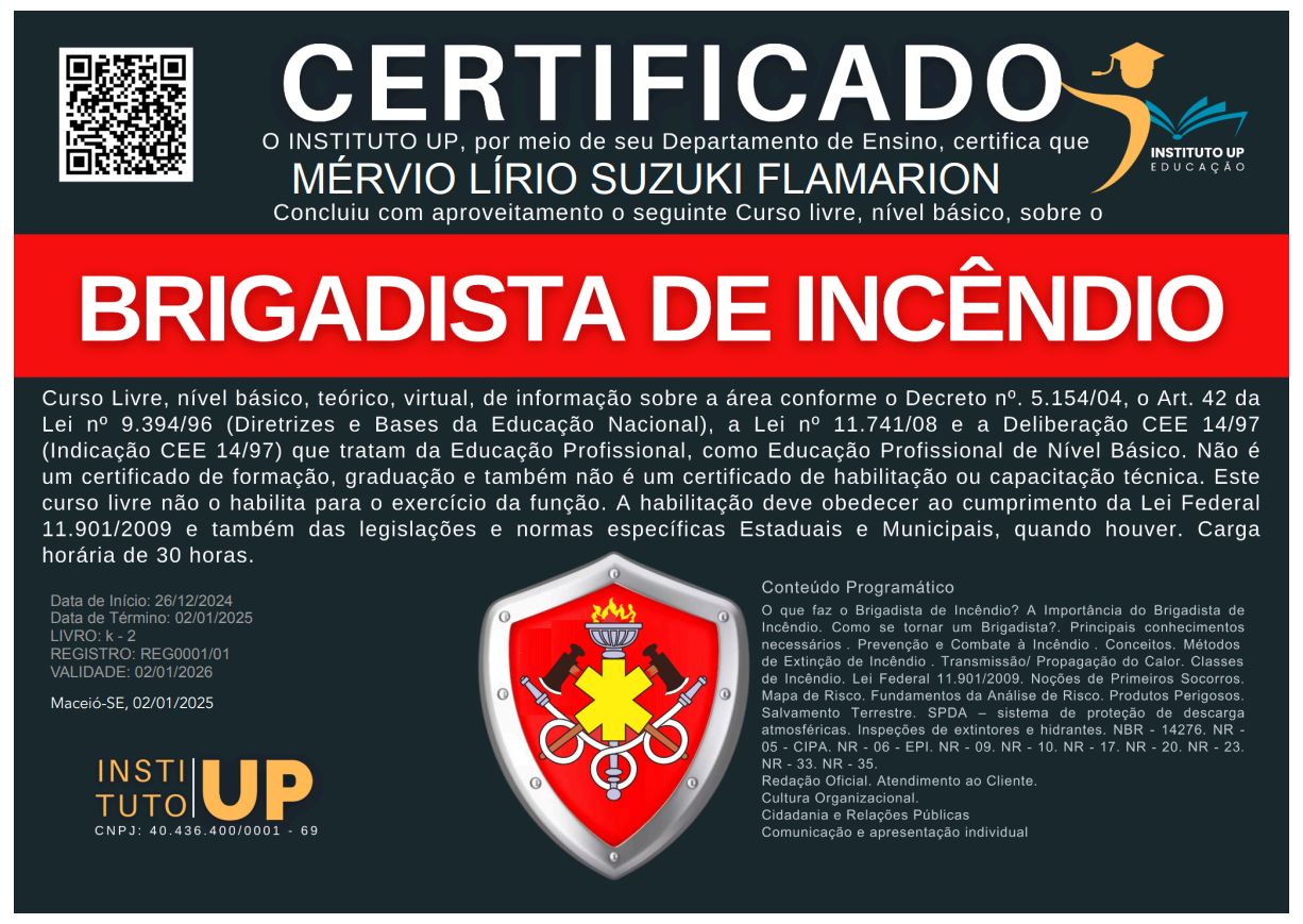 CERTIFICADO - BRIGADISTA
